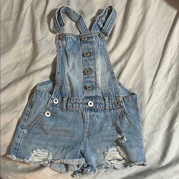 Guess Denim Blue Kids Overalls - Picture 1 of 4